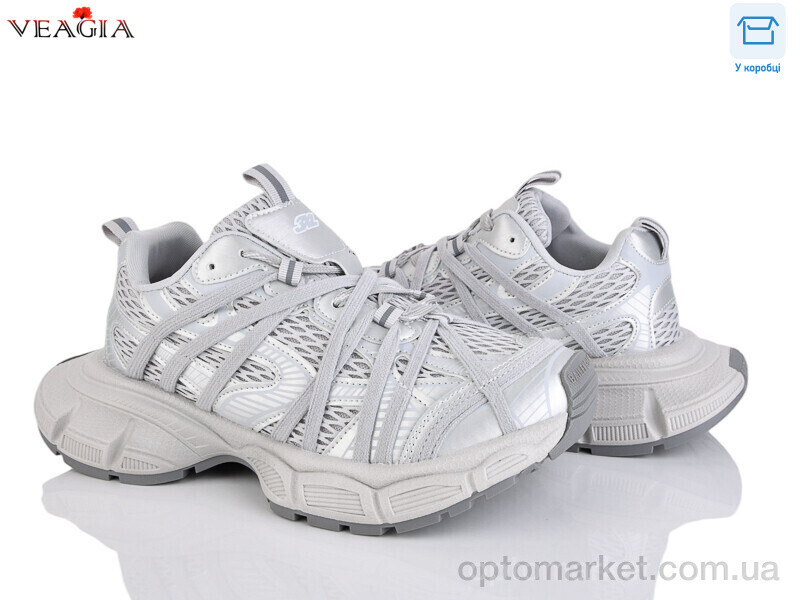 Купить Кросівки жіночі 10200-5 FAN сірий, фото 2