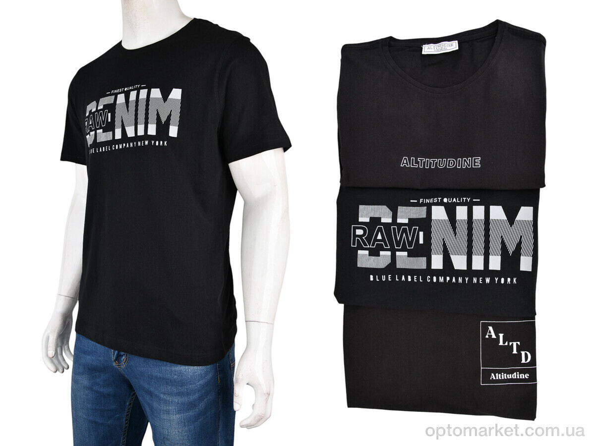 Купить Футболка чоловічі 10229-1 black mix Altitudine чорний, фото 6