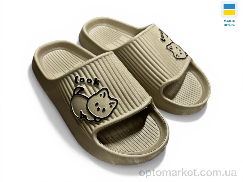 Купить Шльопанці жіночі 104 капучіно TapMal коричневий, фото 2