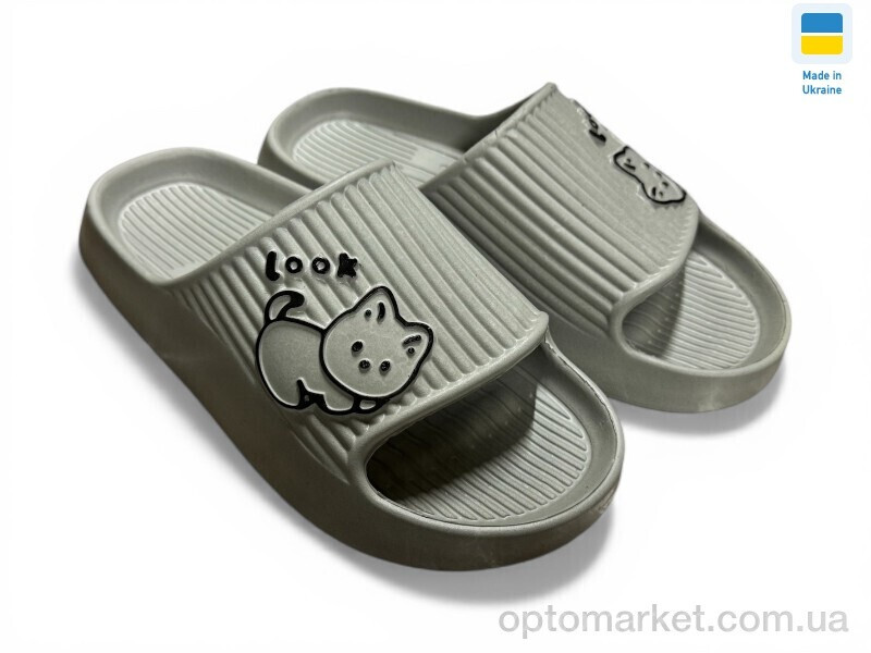 Купить Шльопанці жіночі 104 сірий TapMal сірий, фото 2