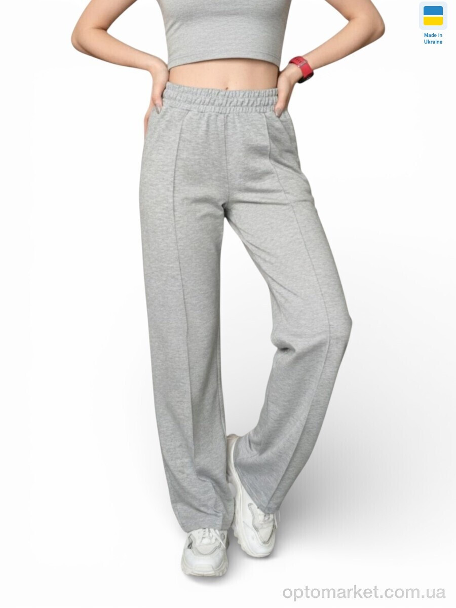 Купить Спортивні штаны жіночі 1048 сірий міланж Margo сірий, фото 2