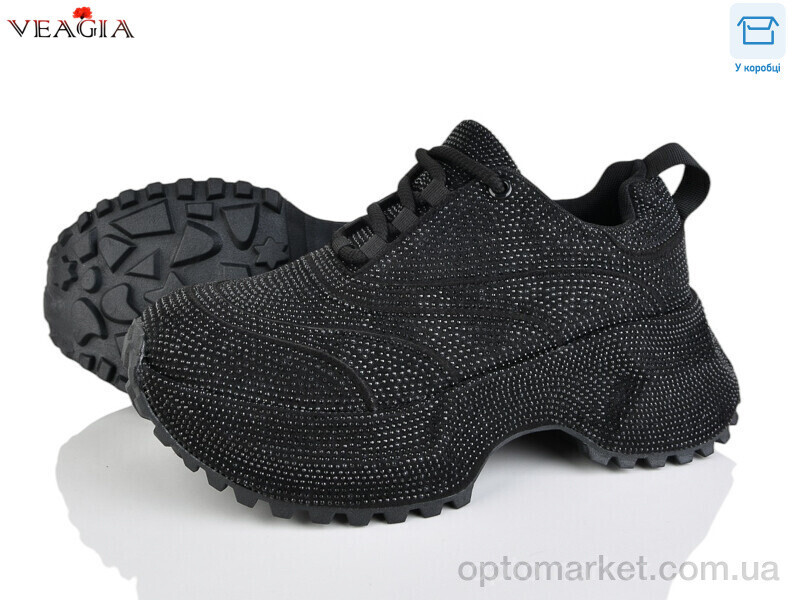 Купить Кросівки жіночі 10500-1 Veagia чорний, фото 2
