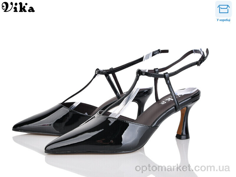 Купить Туфлі жіночі 106-7 Vika чорний, фото 2