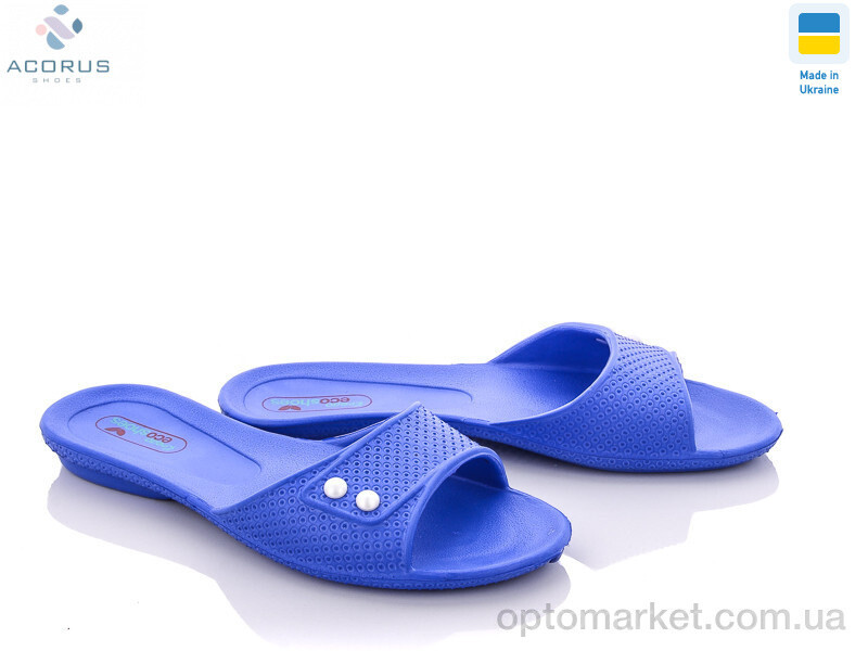 Купить Шльопанці жіночі 107 синий Kredo синій, фото 2