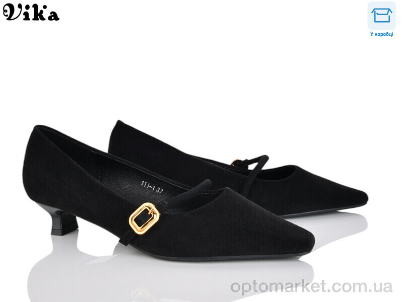 Купить Туфлі жіночі 111-1 Vika чорний, фото 2