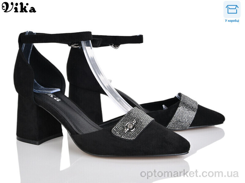 Купить Туфлі жіночі 112-1 Vika чорний, фото 2