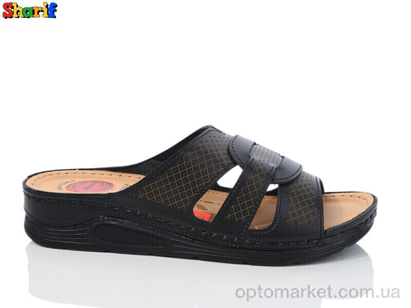 Купить Шльопанці жіночі 1138-3 Serra чорний, фото 2