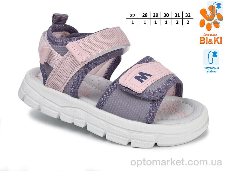 Купить Босоніжки дитячі 11603E Bi&Ki фіолетовий, фото 2