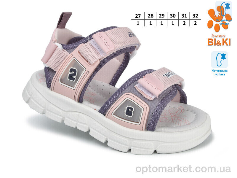 Купить Босоніжки дитячі 11604E Bi&Ki рожевий, фото 2