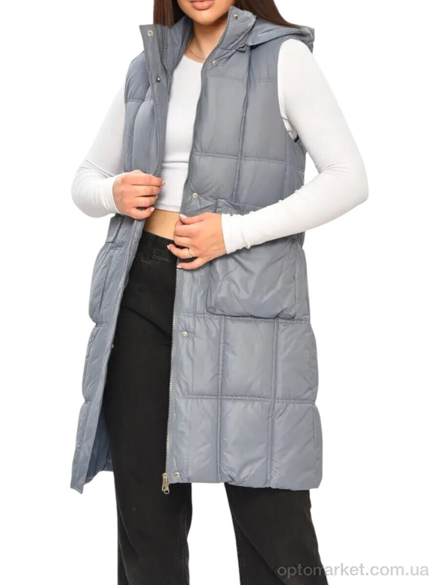 Купить Жилетка жіночі 1165 сірий Sport style сірий, фото 2