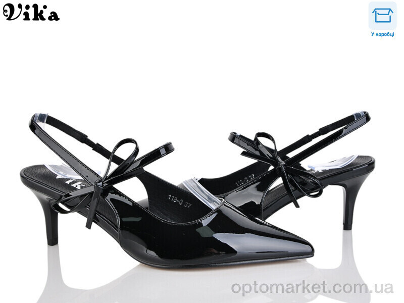 Купить Туфлі жіночі 118-3 Vika чорний, фото 2