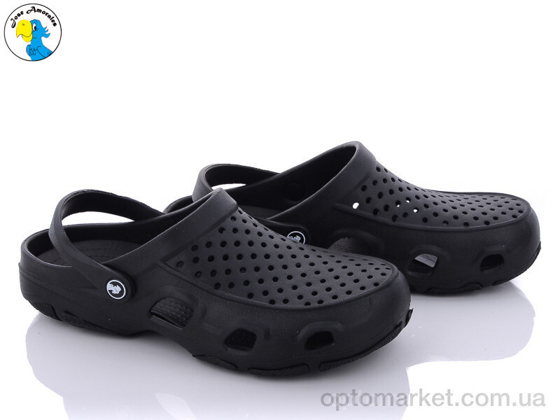 Купить Крокси чоловічі 118230 Jose Amorales чорний, фото 2