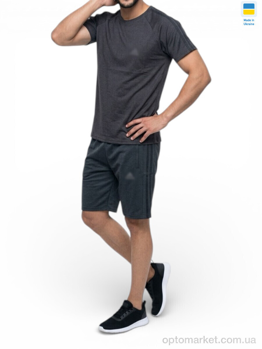 Купить Спортивний костюм чоловічі 11AD т.сірий A.idas сірий, фото 3