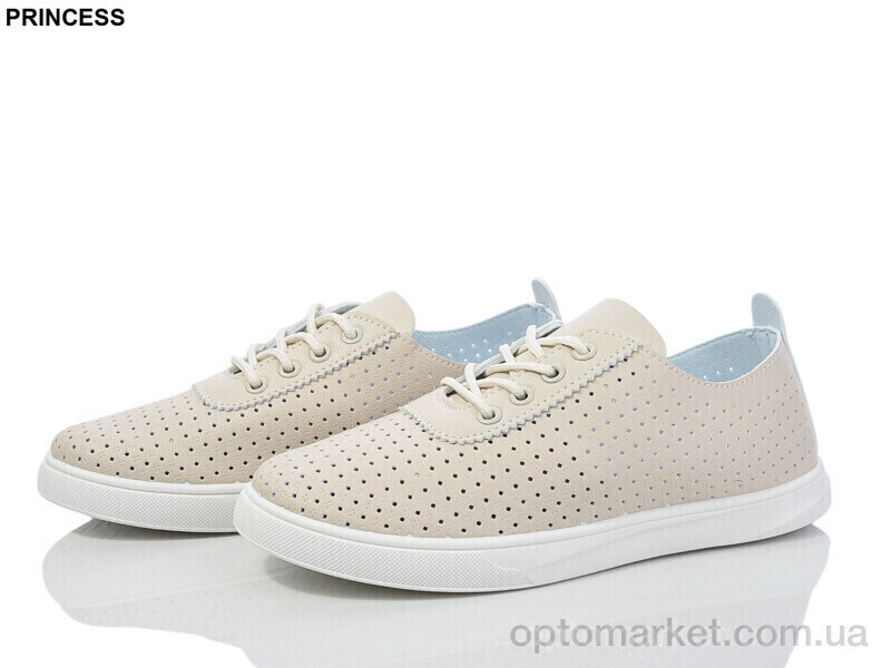 Купить Кросівки жіночі 12-10 Princess бежевий, фото 2