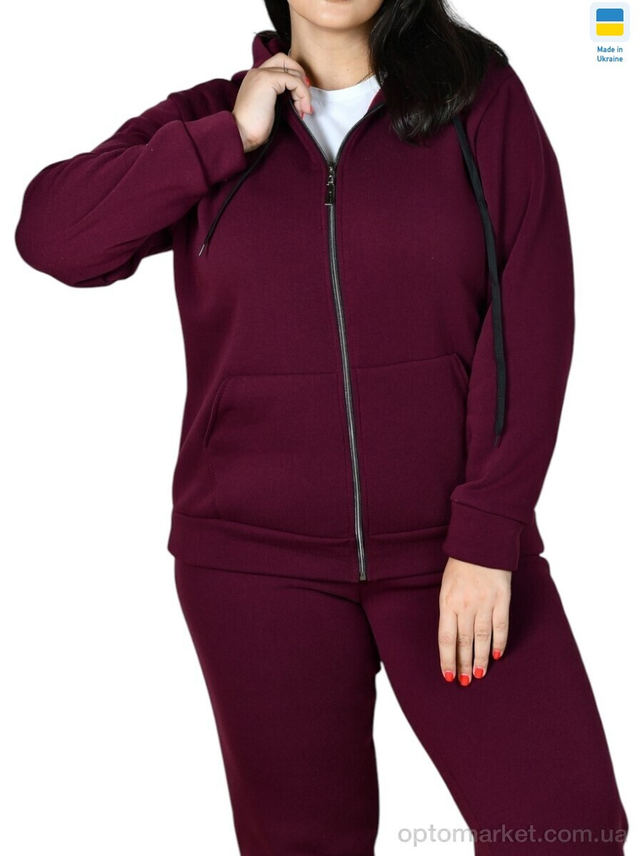 Купить Спортивний костюм жіночі 12 бордовий Sport style бордовий, фото 2