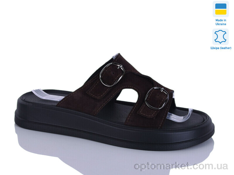 Купить Шльопанці жіночі 12 шоколад з. Sali коричневий, фото 2