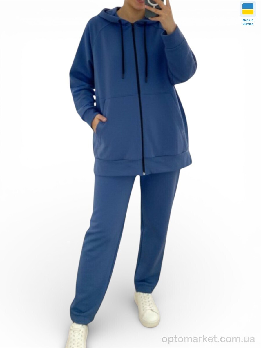 Купить Спортивний костюм жіночі 121 джинс Margo синій, фото 2