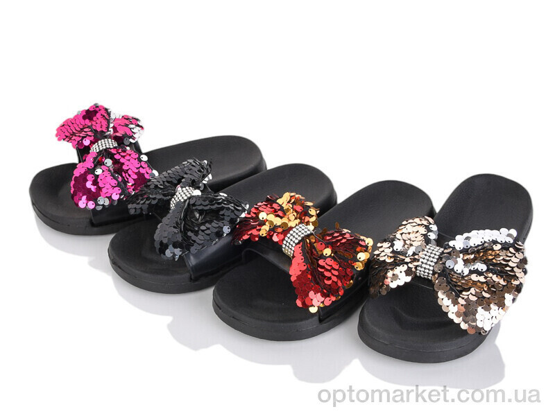 Купить Шльопанці дитячі 123-10A mix Lion-Lu чорний, фото 2