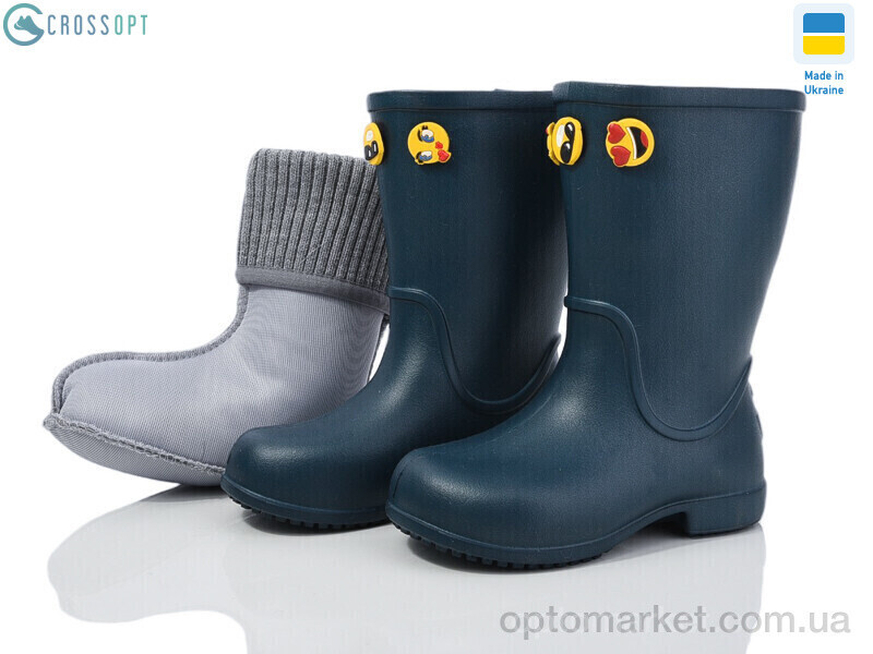 Купить Чоботи з піни дитячі 123052 с чулком Jose Amorales синій, фото 2