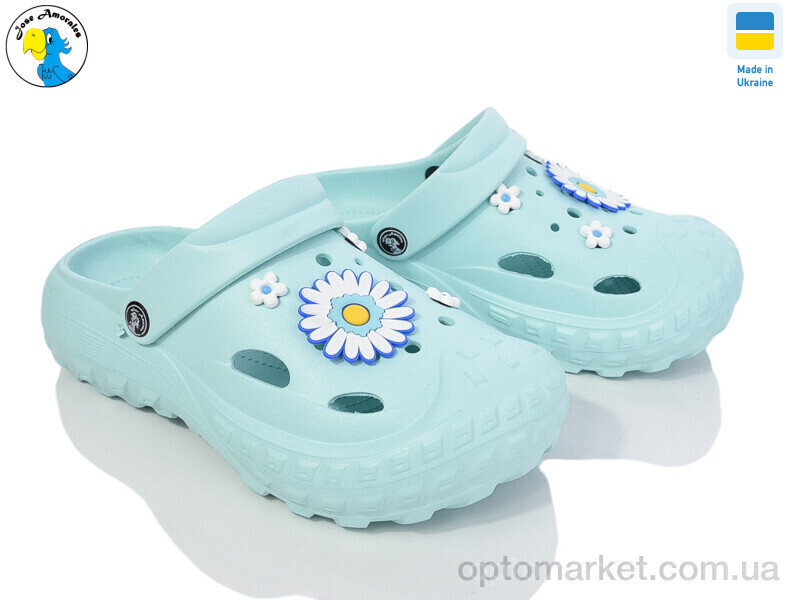 Купить Крокси жіночі 124062 м'ята Jose Amorales зелений, фото 2