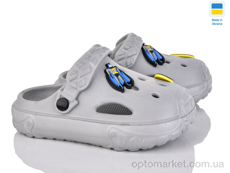 Купить Крокси дитячі 1300 св.сірий Verta сірий, фото 2