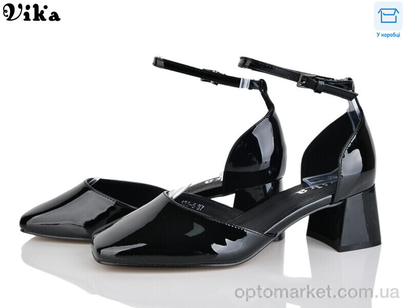 Купить Туфлі жіночі 135-5 Vika чорний, фото 2