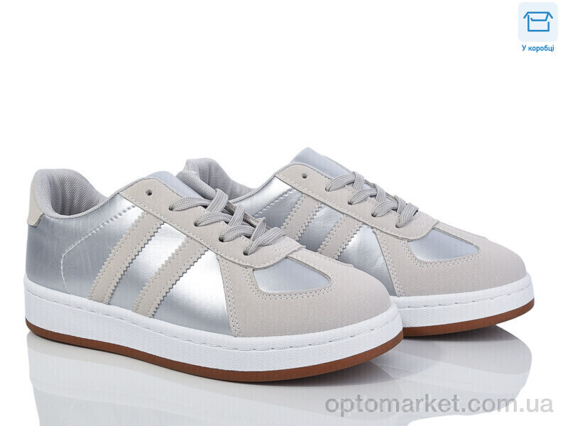 Купить Кросівки жіночі 137-6 Happy срібний, фото 2