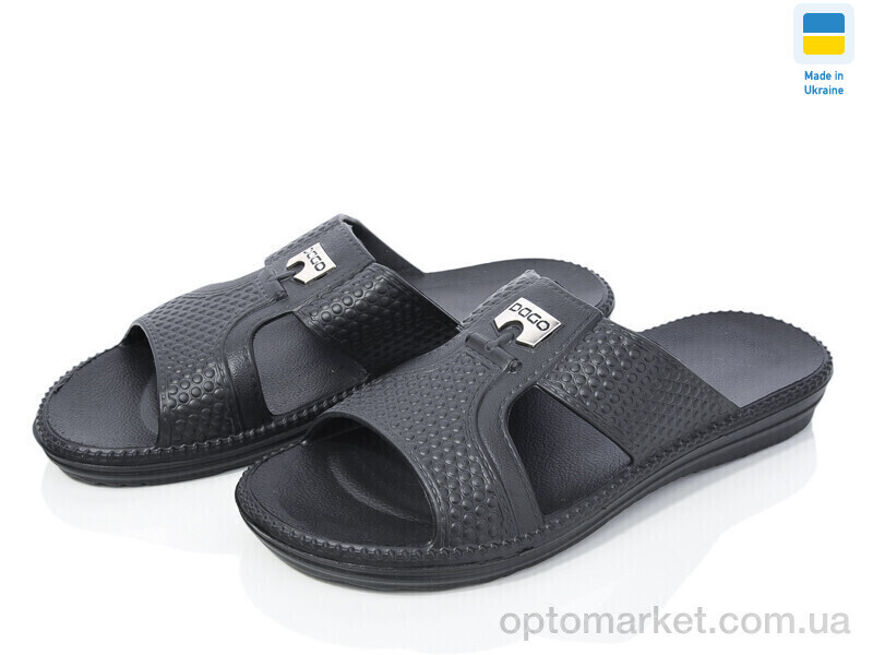Купить Шльопанці чоловічі 137 чорний Dago чорний, фото 2