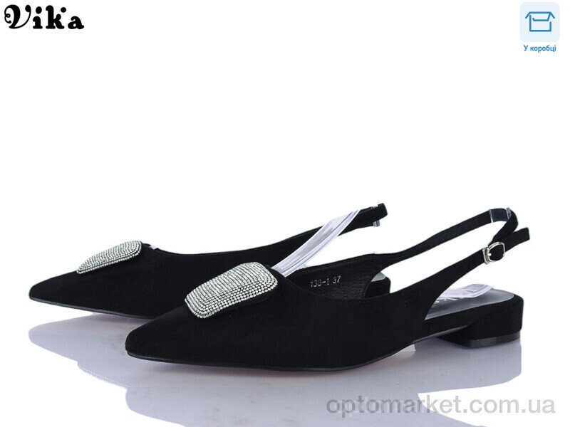 Купить Туфлі жіночі 138-1 Vika чорний, фото 2