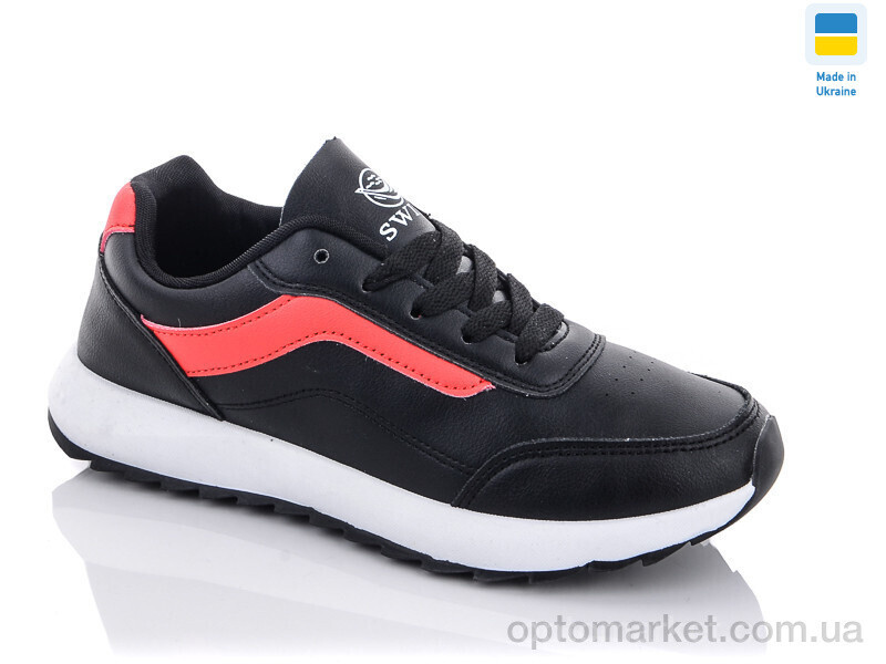 Купить Кросівки жіночі 1409-4 Swin чорний, фото 2