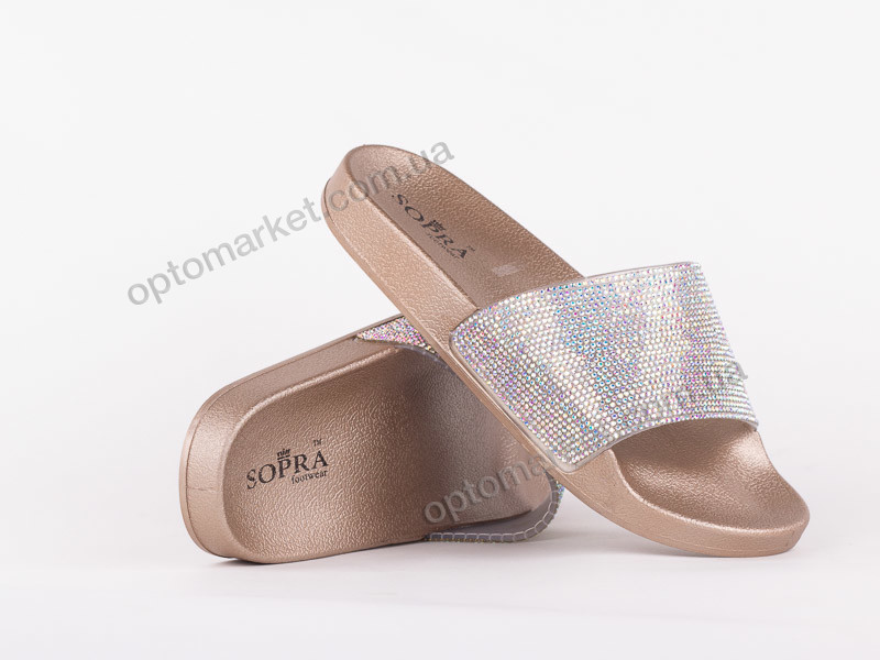 Купить Шлепки женские 143875 Sopra бронзовый, фото 2