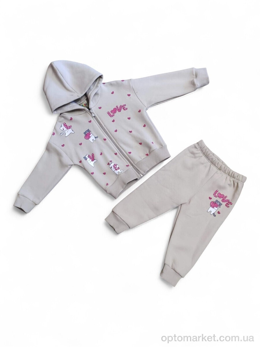 Купить Комплекти дитячі дитячі 14577 бежевий батнік-штани CitCit бежевий, фото 2