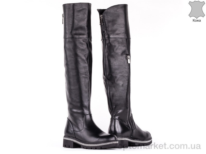 Купить Ботфорты женские 147696 Lonza Черный, фото 2