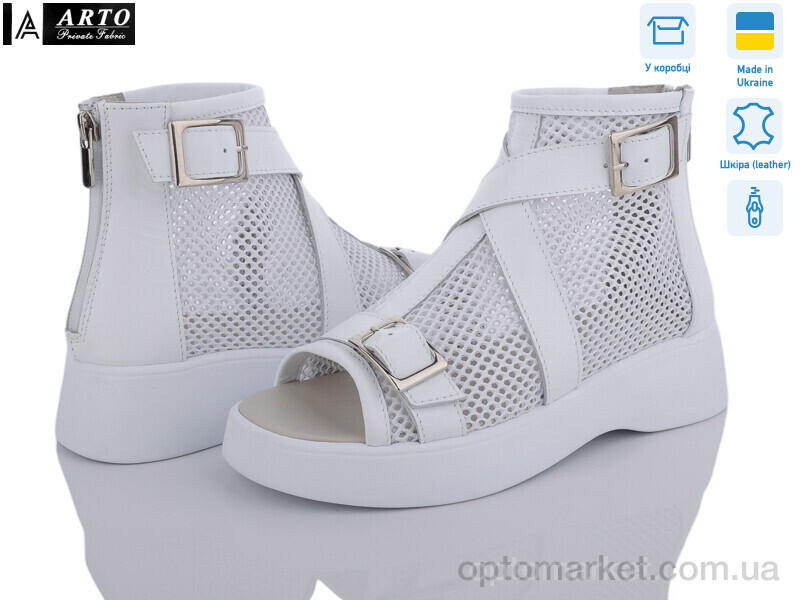 Купить Босоніжки жіночі 150 б.ш. ARTO білий, фото 2