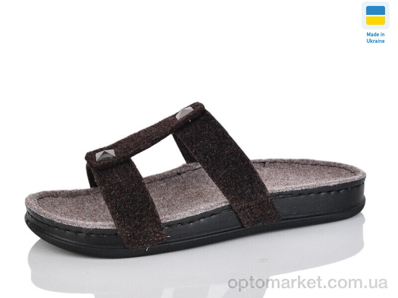 Купить Капці жіночі 1502 коричневий Klerotex коричневий, фото 2