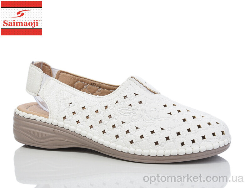 Купить Босоніжки жіночі 151-2 Saimaoji білий, фото 2
