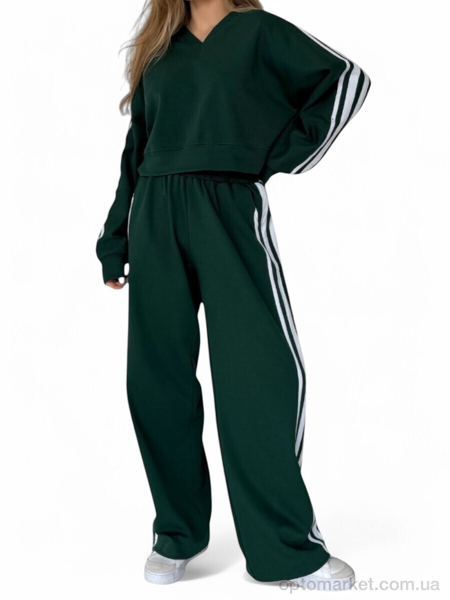 Купить Спортивний костюм жіночі 1511 т.зелений SL KARAVAN зелений, фото 4
