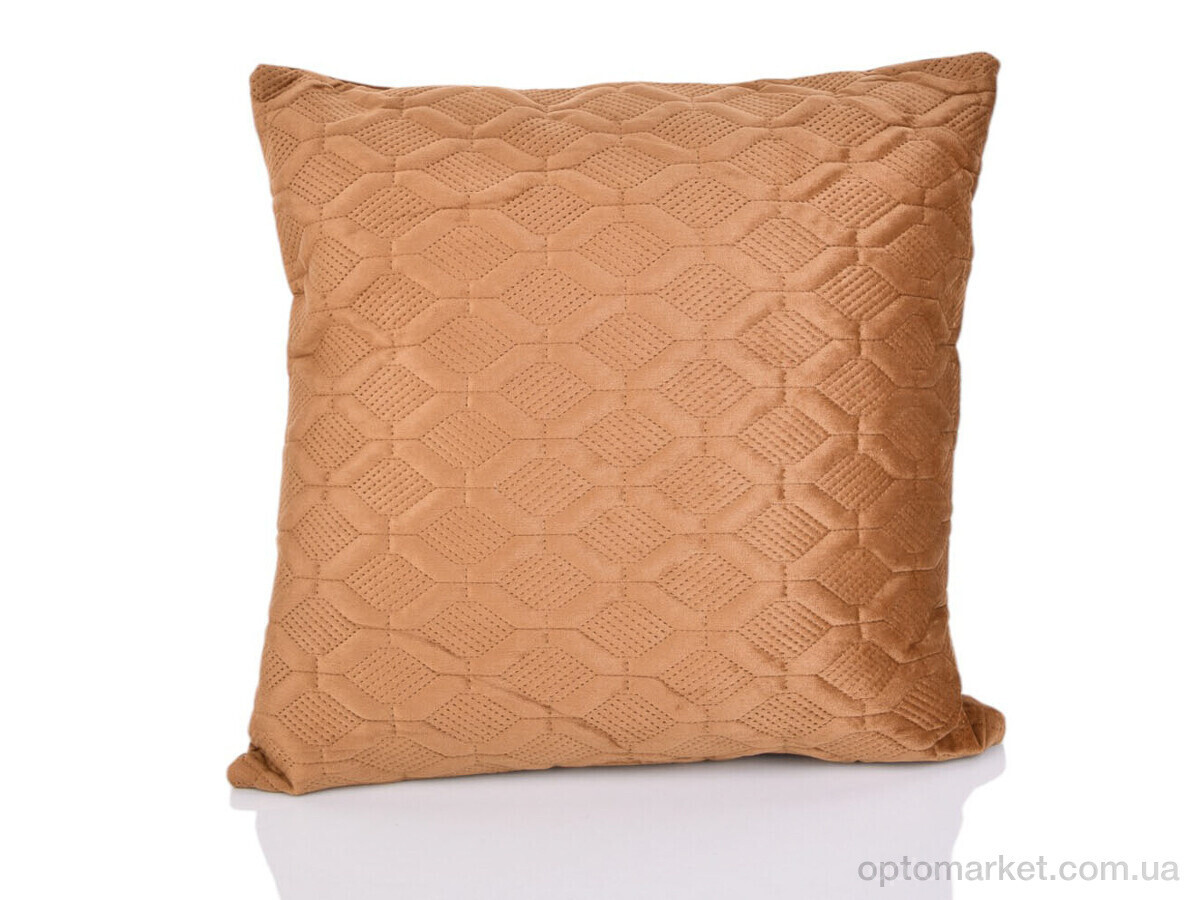 Купить Подушка унісекс 1514 (11123) brown 45x45см Malloory Home коричневий, фото 3