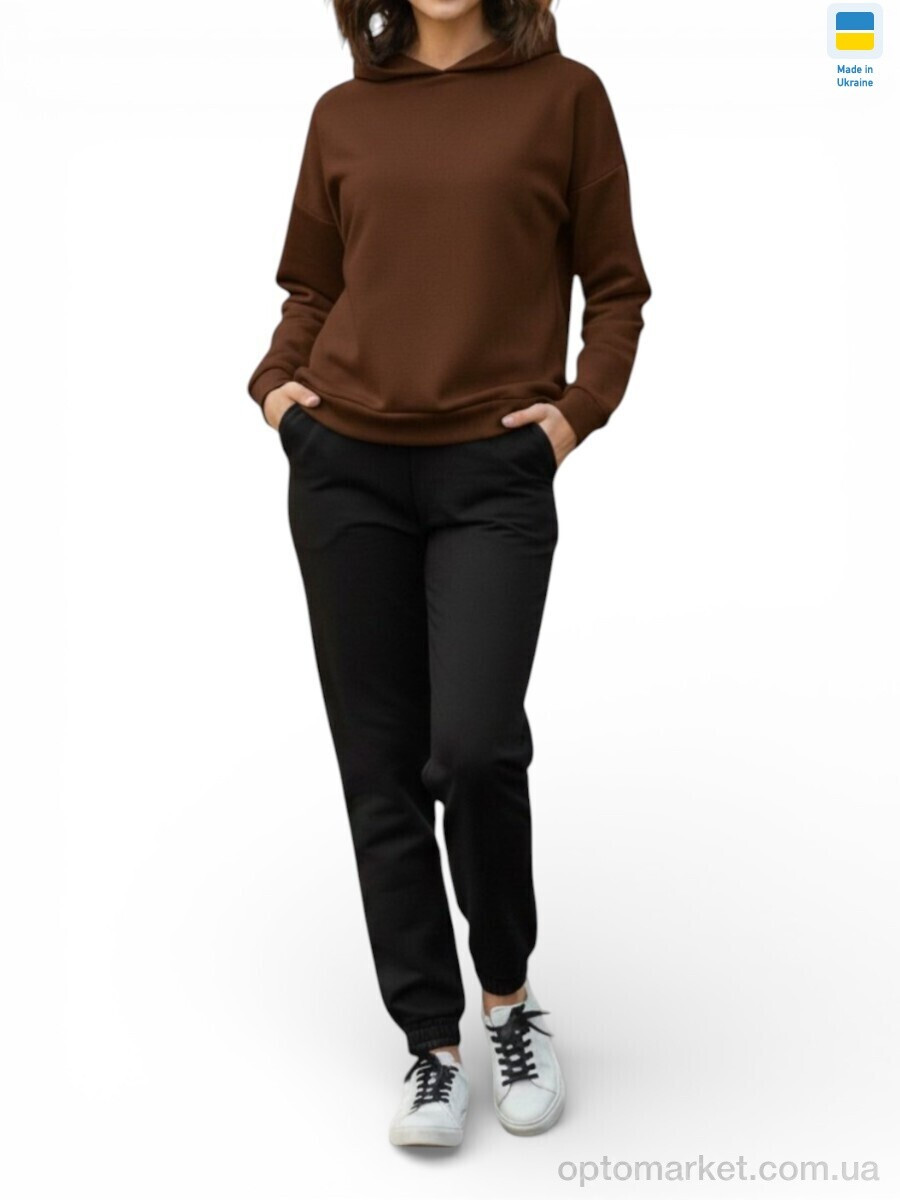 Купить Спортивний костюм жіночі 1523 шоколадний Margo коричневий, фото 2