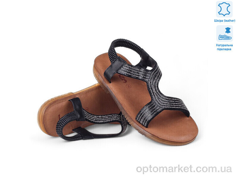 Купить Босоніжки жіночі 160666 Lonza чорний, фото 2