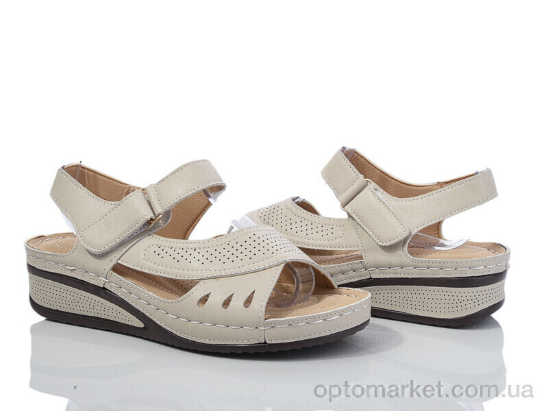 Купить Босоніжки жіночі 168-27 Nayasitun бежевий, фото 2