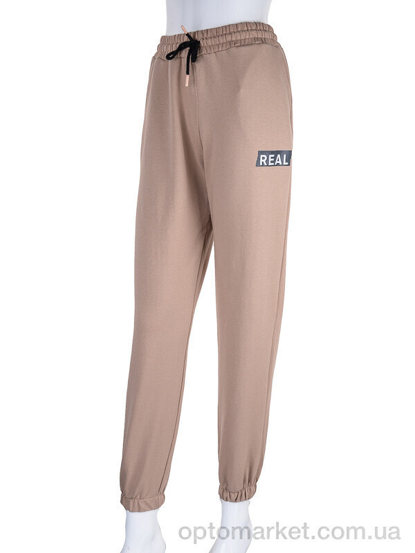 Купить Спортивні штани жіночі 17-8000-1 beige Tengo Mod бежевий, фото 4