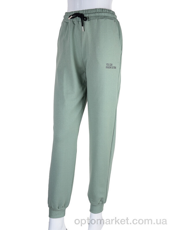 Купить Спортивні штани жіночі 17-8001-1 l.green Tengo Mod зелений, фото 4