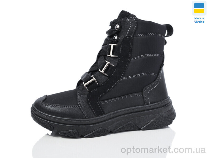 Купить Дутики жіночі 1704 чорний Dago чорний, фото 2