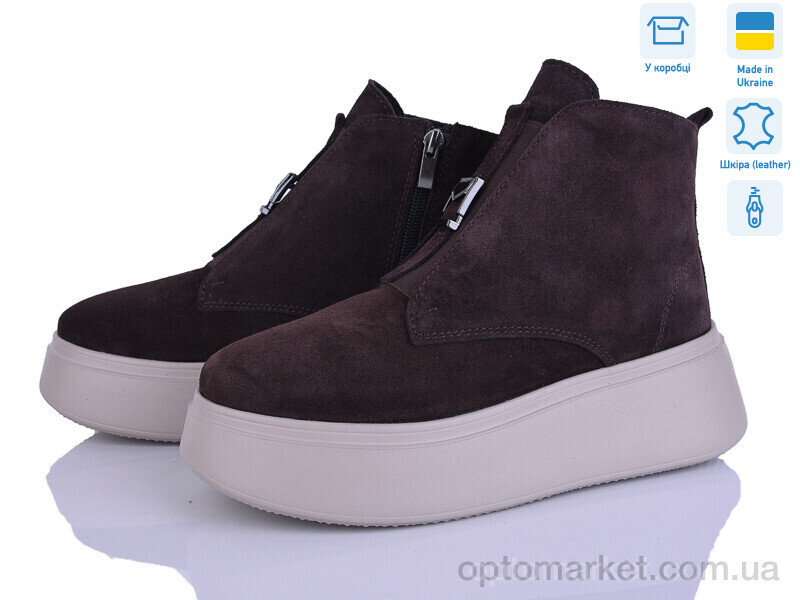 Купить Черевики жіночі 17142K-55M Ailinda коричневий, фото 2