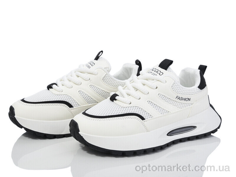 Купить Кросівки жіночі 176-43-4 white-black Violeta білий, фото 2