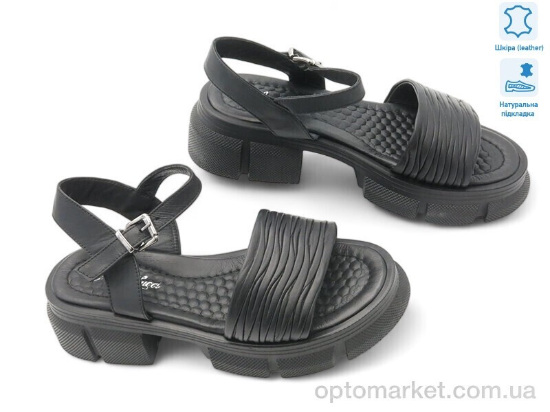 Купить Босоніжки жіночі 177148 Anna Lucci чорний, фото 2