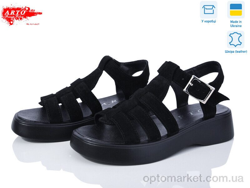 Купить Босоніжки жіночі 178 ч.з.-old ARTO чорний, фото 2