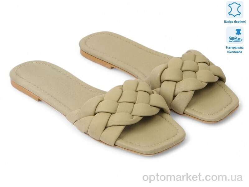 Купить Шльопанці жіночі 178042 Anna Lucci зелений, фото 2