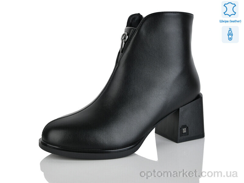 Купить Черевики жіночі 1802-1 Yimeili чорний, фото 2